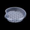 20Pcs Medication Change Tray Dental Tray Curved Tray Disposable Waist-Shaped Plastic Clear Sterile Medication Change Box