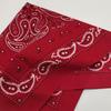 Trifong Bandana Red 100% Cotton Adult Men Paisley Pattern Cotton Handkerchief Large Bandana Unisex 55cm x 55cm
