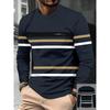 Fashion Men's Long Sleeve Casual Comfort Top Soft Versatile Pullovers Long Sleeves Men’s