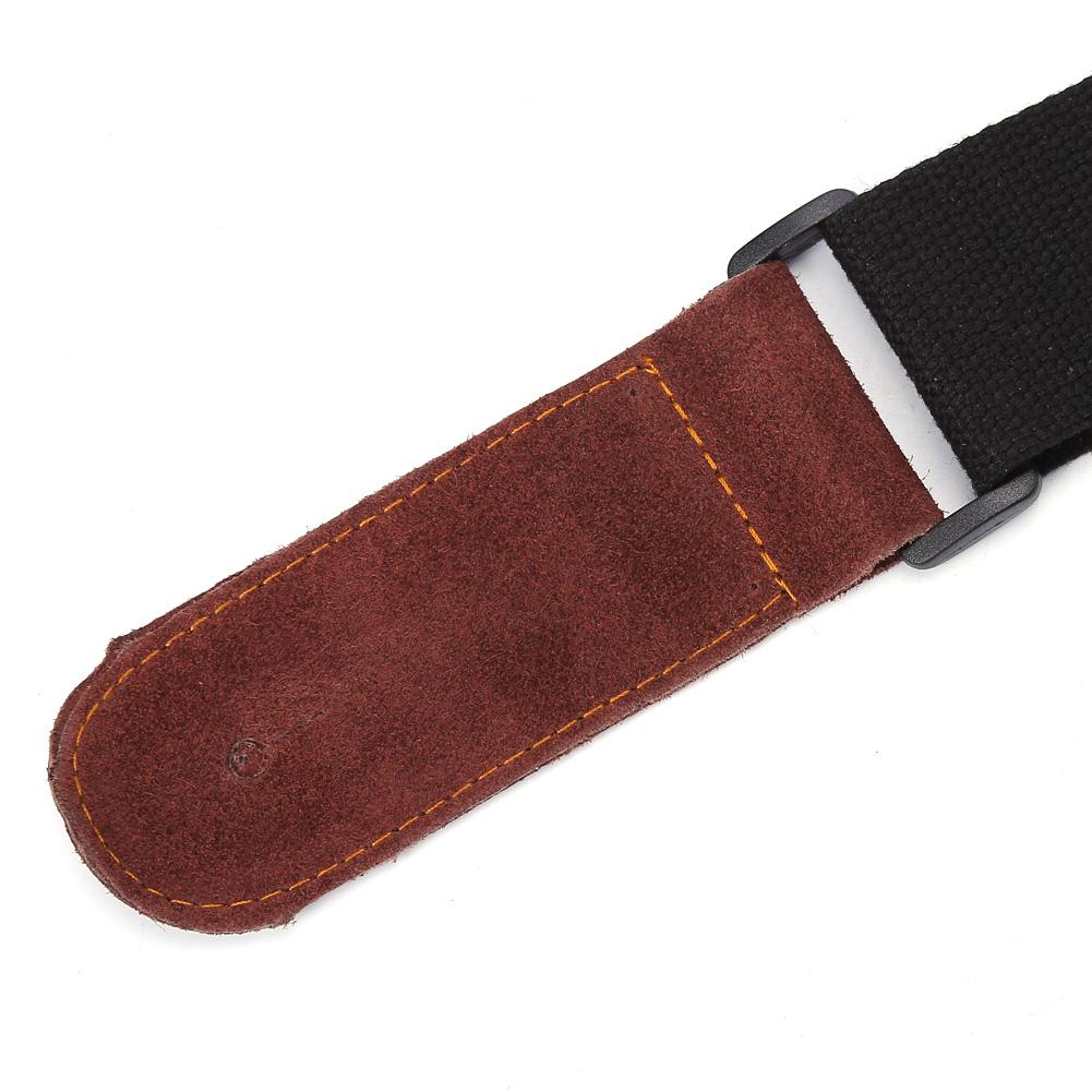 New Adjustable Soft Widening Belt Strap For Electric Acoustic Guitar Black