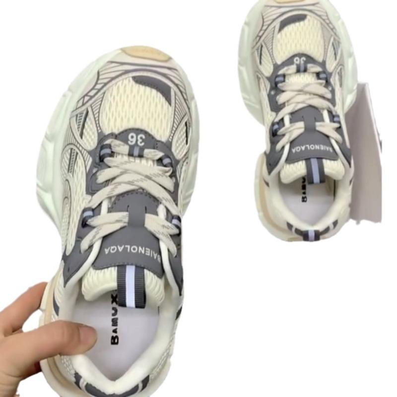 thick-soled women's spring versatile dad shoes trendy casual women's shoes mesh breathable sneakers