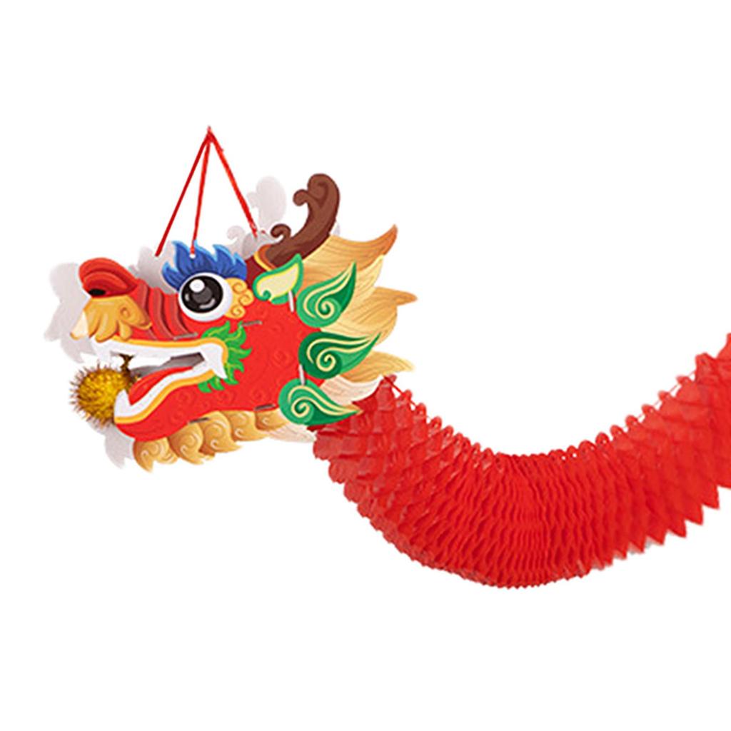 Dragon Garland Decoration Supermarket Chinese New Year Hanging Ornament Pendant for Office Party Housewarming Wedding Celling
