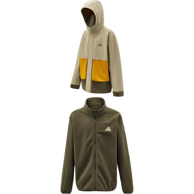 adidas Woven Versatile Fashion Sports Leisure Two-Piece Set Kids Jackets KV6905