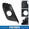 Front Left Right Side Fog Light Grille Cover No.BHN150C11A/BHN150C21A Bumper Fog Lamp Frame Grille Cover Cap Trim for Mazda 3 2014 2015 1 Pair