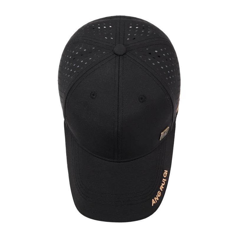 Men'S Breathable Baseball Cap Summer New Style Embroidered Letter Outdoor Casual Sun Protection Hat Duckbill Cap Polyester