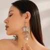 Ear Studs Petal Earrings Studs Retro Ginkgo Leaf Hollow Earrings  Girls