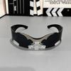 2026 Nowe Punkowe Europejskie i Amerykańskie Modne Bezramkowe Okulary Przeciwsłoneczne Vintage Modne Okulary Słoneczne do Fotografii Ulicznej dla Mężczyzn i Kobiet