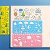 DIY Drawing Tools Set, Magic Flower Ruler Painting Kit, Educational Plastic Stencils for Creative Learning and Art Projects