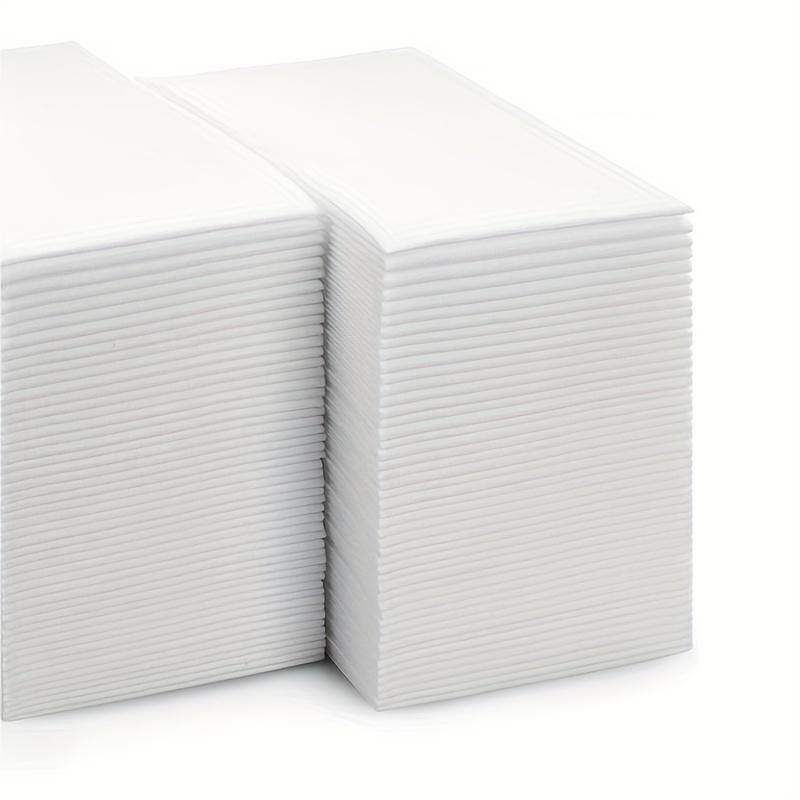 100 Sheets White Napkins 30x43cm Bulk Disposable Pure Color Restaurant Hospitality Home Portable Tissue Paper
