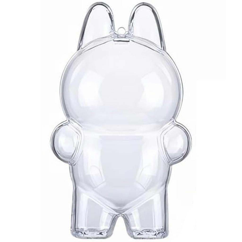 Dustproof Case for LABUBU Doll Clear Plastic Protective Cover Backpack Pendant Hanging Box