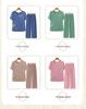 Summer T-Shirt Set for Women Aged 60-70: Lightweight Pajamas for Grandmothers & Mothers