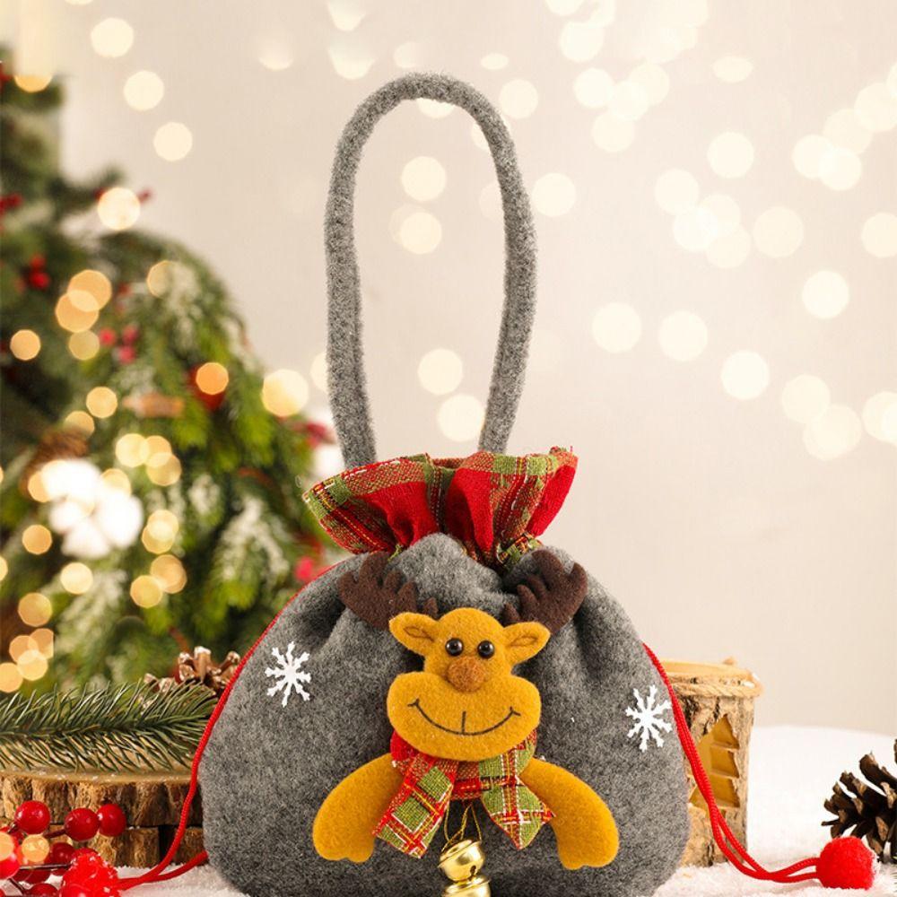 Weihnachtsmann/Schneemann/Elch Weihnachtsgeschenk Schneemann Puppe Tasche Cartoon Weihnachtsmann Geschenktasche Feiertag
