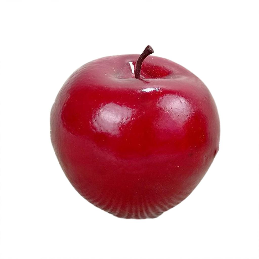 Home Shop Party Decor Lifelike Artificial Fruit for Kitchen Display (Red)