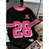 Women's New Mesh Design Sexy Street Wear V-neck Loose Sports Fashion Lightweight Top