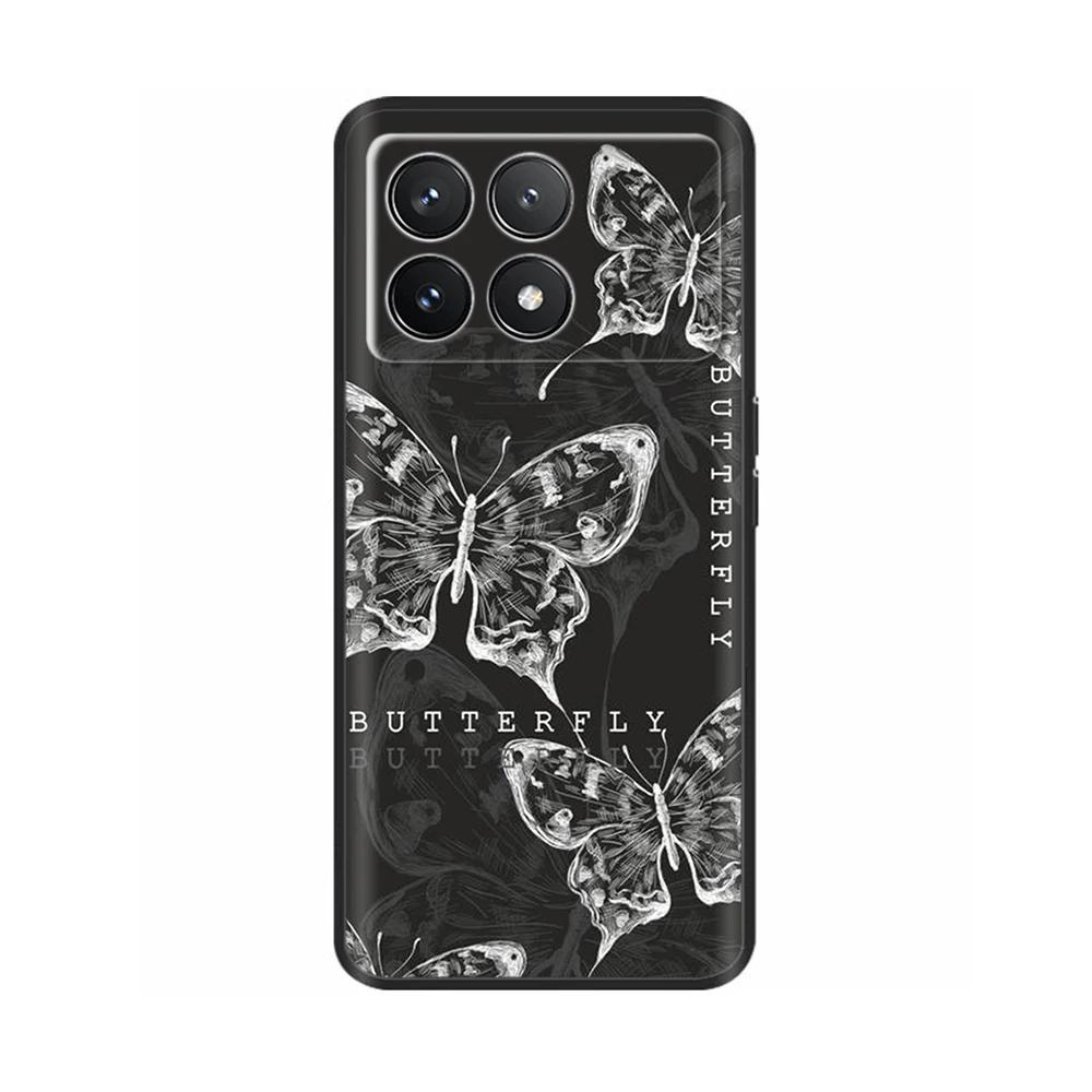For Xiaomi Poco F6 Pro Case Cover For Xiaomi Poco F6 Pro 5G Phone Cover Cool Sweet Soft Smooth Liquid Silicone Fundas Shells