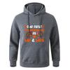 Autumn Hooded Sweatshirt Teens Long Sleeve Black Gray Sportswear Hoodie