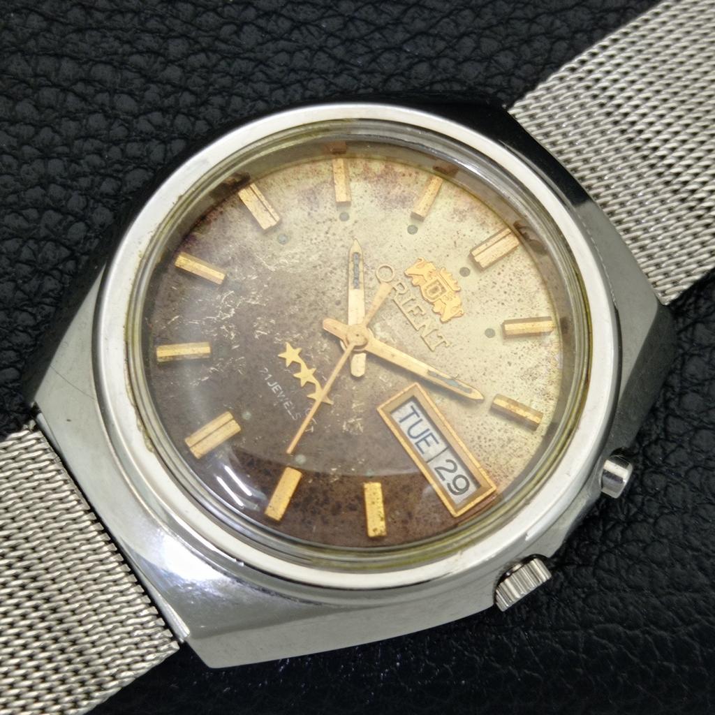 ЯПОНСЬКИЙ ВІНТАЖНИЙ ORIENT АВТОМАТИЧНИЙ 46941 ЧОЛОВІЧИЙ ГОДИННИК З ОРИГІНАЛЬНИМ ЦИФЕРБЛАТОМ a704958-1