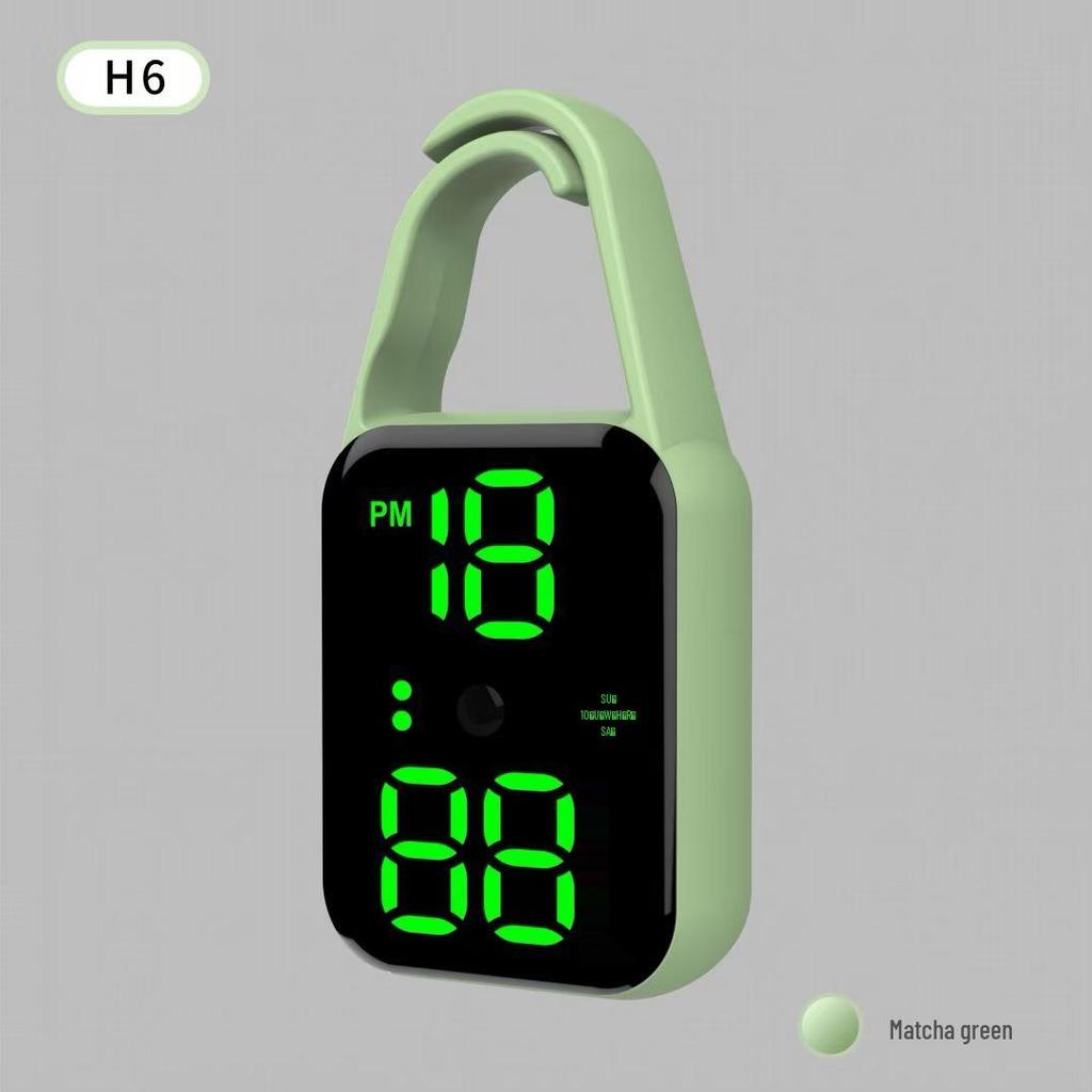 Vodotesné LED príveskové hodinky H6 - Svetlý prívesok na kľúče v tvare slzy pre študentov