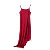 Plus Size Slimming Modal Cotton Spaghetti Strap Sleep Dress - Solid Color