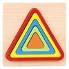 (Qunide) Wooden Puzzles For Toddlers 1 2 3 Years Old, Boys Girls Educational Toys Gift, Bright Color Shapes