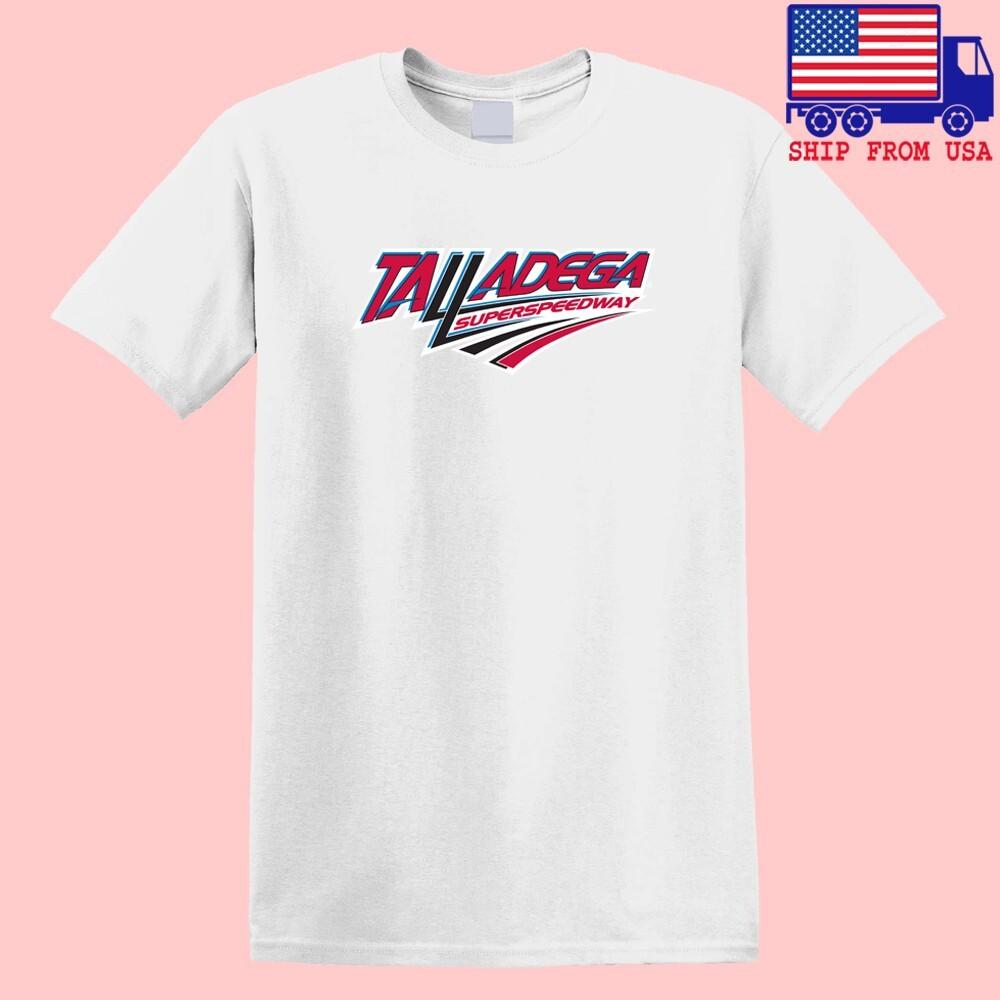 Мужская белая футболка Talladega Superspeedway Размеры S-5XL XL