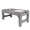 Elevated Dog Bowl Adjustable Height Promote Healthy Digestion Antislip Slow Feeder Food Water Bowl