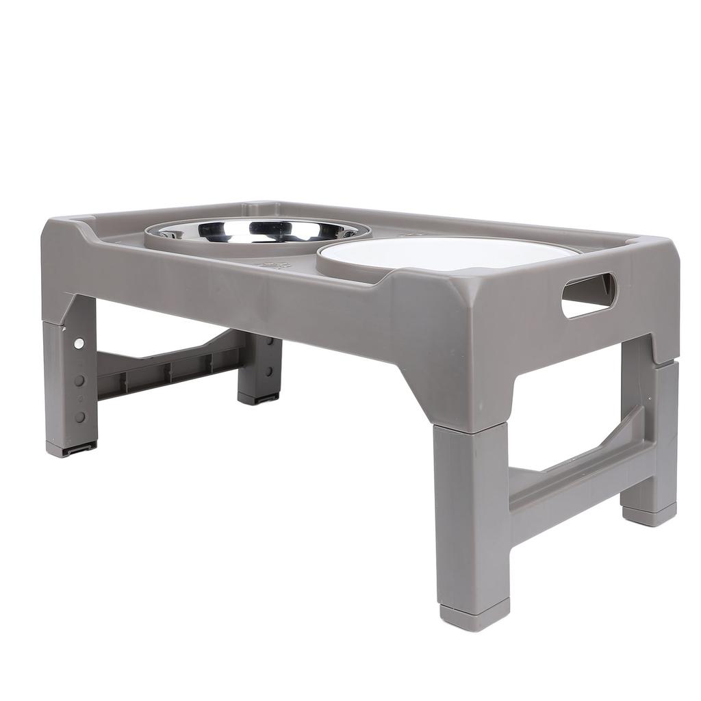 Elevated Dog Bowl Adjustable Height Promote Healthy Digestion Antislip Slow Feeder Food Water Bowl