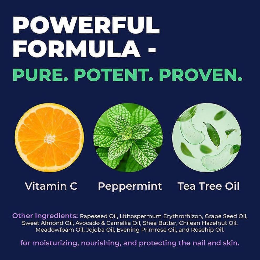 Penna per Fungo dell'Unghia, Penna per Trattamento Fungo dell'Unghia con Olio di Tea Tree, Penne Riparatrici per Unghie Fungine per Unghie Danneggiate