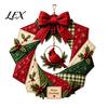 Creative DIY Home Decor Projects Patchwork Wreath Craft Kit, Christmas Sewing Seasonal Patterns, Making Kits Farmhouse Fabric Kit for Adults,