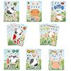 8PCS Cartoon Little Cow Face Changing Sticker Cartoon Graffiti Laptop Phone Skateboard Motorcycle Bicycle Stationery Sticker