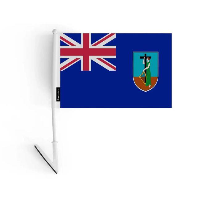 Drapeau - Montserrat - 14 x 21 cm - Polyester odolný - Léger - Recto/verso
