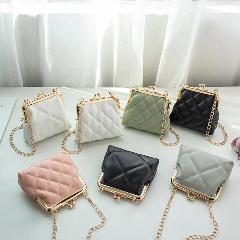 PU Leather Shoulder Bag Sweet Lipstick Makeup Organizer Mini Coin Purse Girls' Bags Small Crossbody Bag for Women