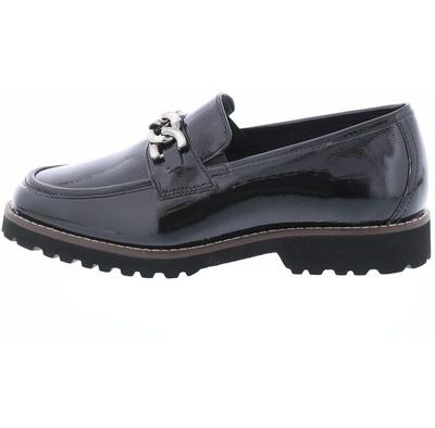 Damen Mokassins Sioux Mokassin meredith-734-h Lack Bürste Schwarz