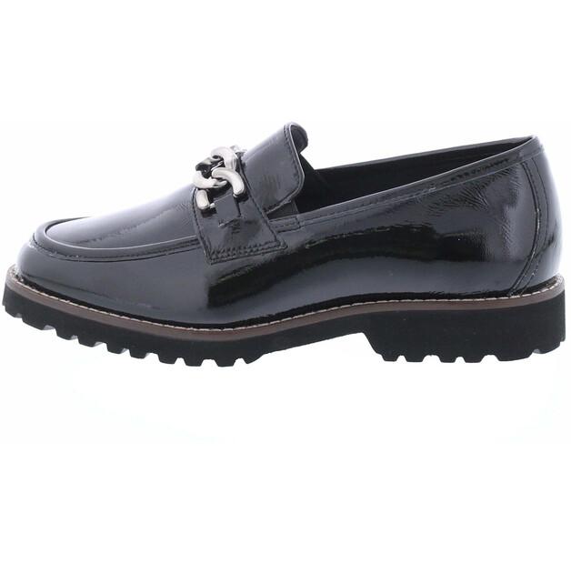 

Женские слипоны Sioux Mokassin meredith-734-h lack brush чёрные 38 ½