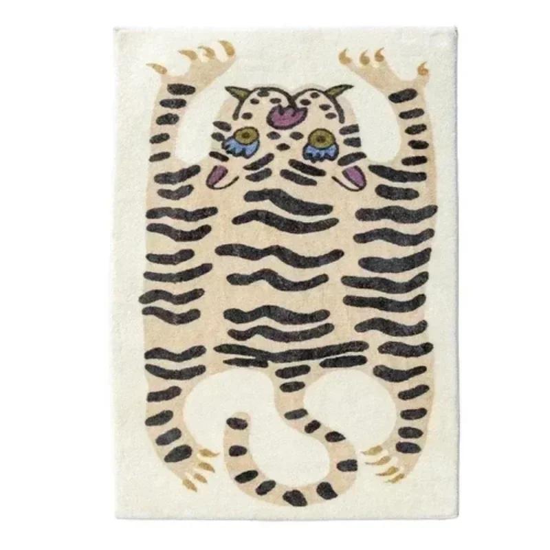 Shaped Children's Bedroom Carpets Home Decor Light Luxury Fashion Minimalist Cute Cartoon IG Soft Bedside Polyester Rugs
