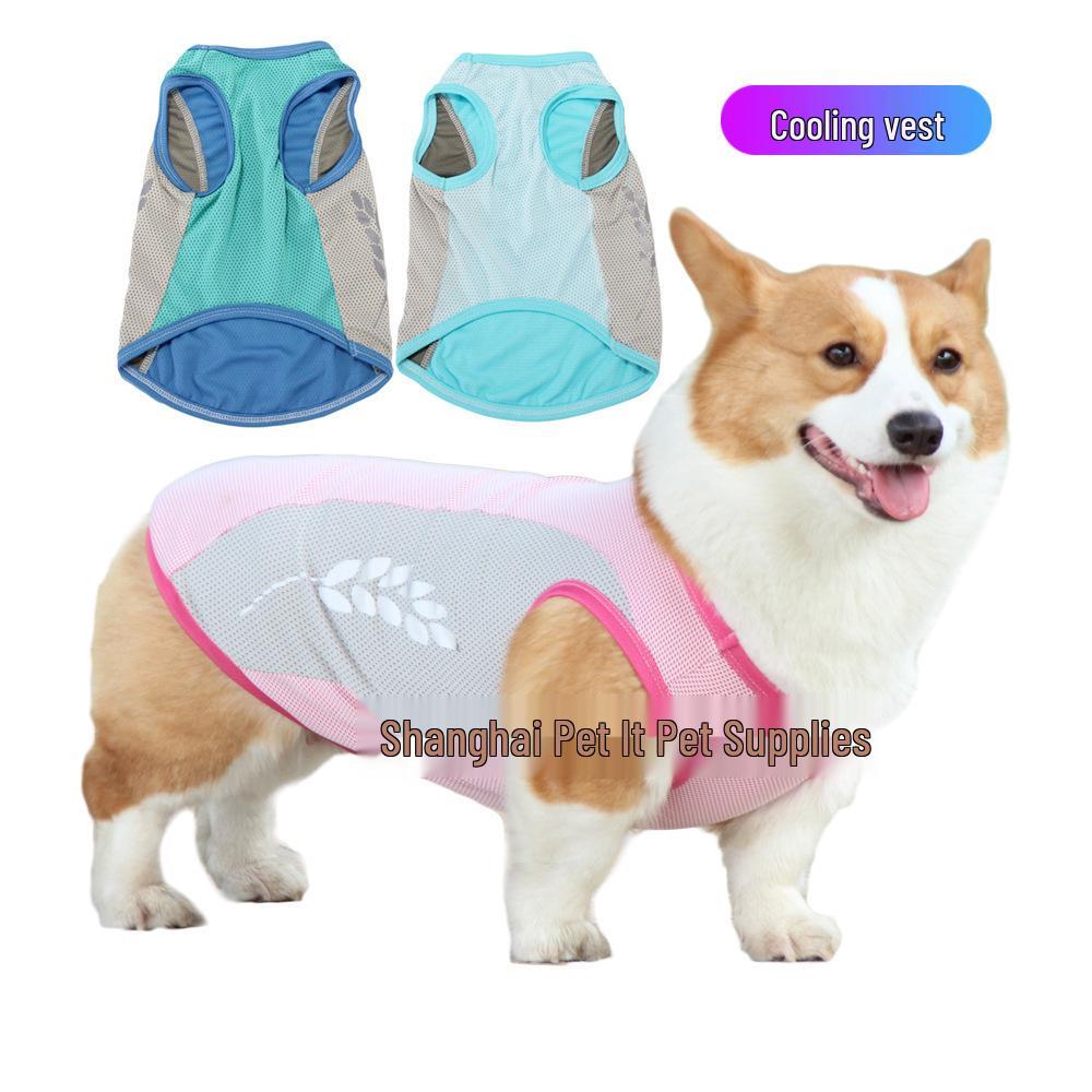 Chong Ta Reflective Cooling Dog Vest for Corgis & French Bulldogs - Summer Thin Style, All Sizes Available