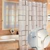 1pc PEVA Water Proof Shower Curtain Bathroom Partition Curtain Bathroom Decoration Accessories Checkered Pattern Shower Curtain