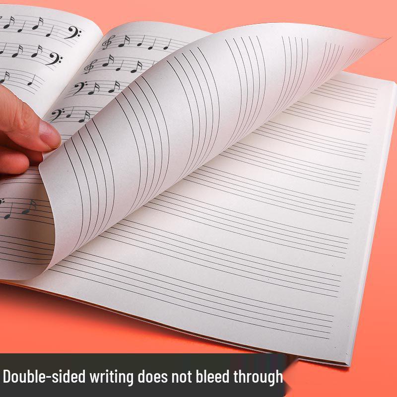 16K Staff Paper Music Notebook with Music Theory for Practice