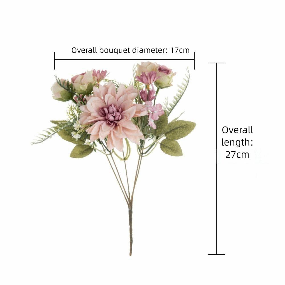 Silk Material Silk Dahlia Hydrangeas Design Fake Silk Flowers Party Wedding Decor  Home Decor