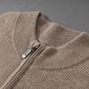 New Semi-zipper Cashmere Sweater Loose Sweater Thickened Knitted Wool