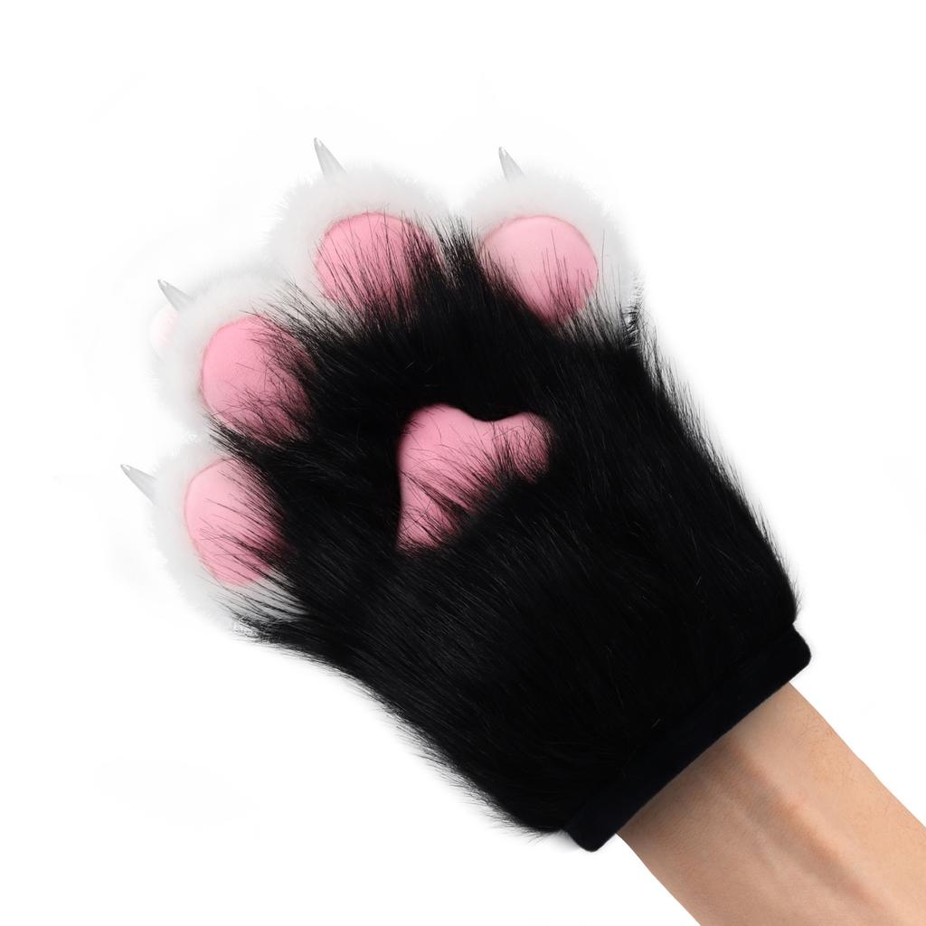 Plush Furry Fursuit Claws Fursuit Performance Cos Comic Show Props Glue Beast Claw Gloves Accessories