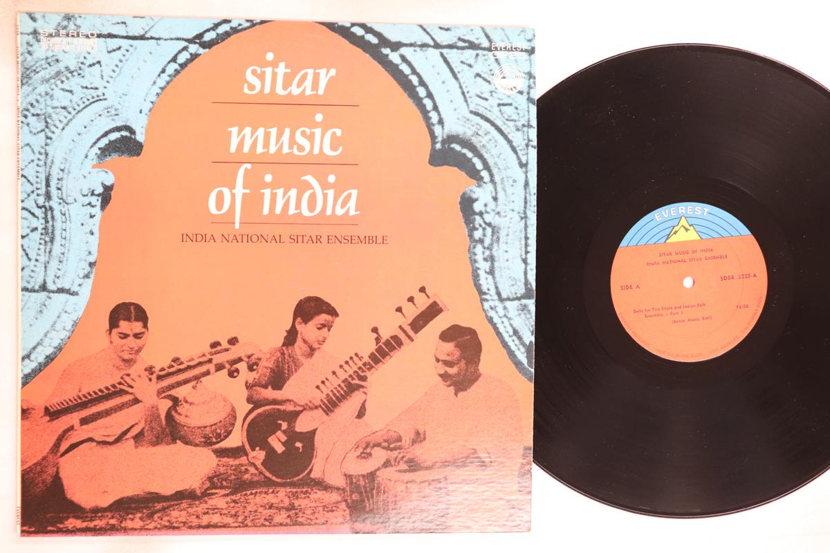 

LP Record INDIA NATIONAL SITAR ENSEMBLE - Sitar Music Of India SDBR3225 EVEREST 1972 US World Music Used