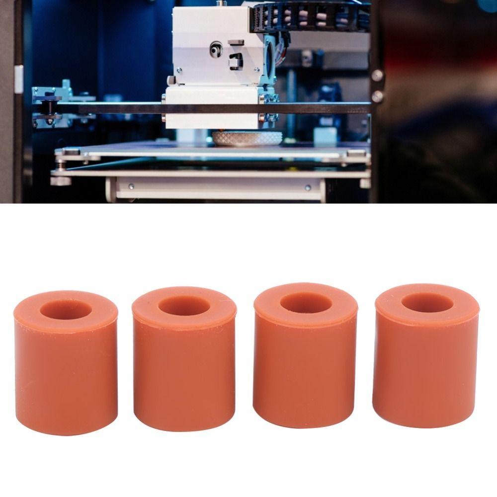 12PCS 16mm Heat Bed Leveling Parts 18mm Solid Mounts Solid Bed Mounts Silicone Shock Absorber Leveling Spring Replacement