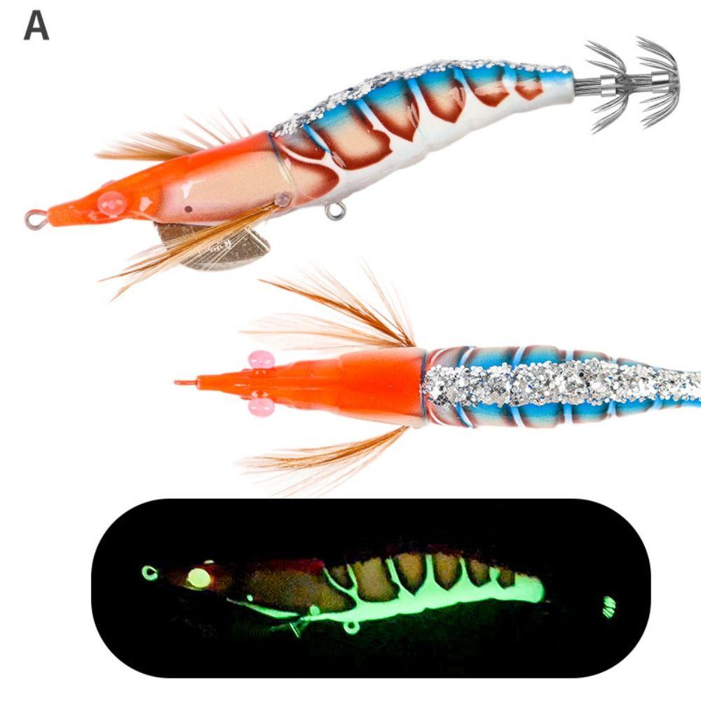 130mm/20g Shrimp Bait 3.5# Octopus Lure 2025 Squid  Hook  Lifelike