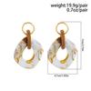 SHIXIN Orecchini Pendenti Geometrici in Acrilico dal Design Vintage per Donna Lusso Irregolare Quadrati Vuoti Orecchini Pendenti Gioielli Regalo