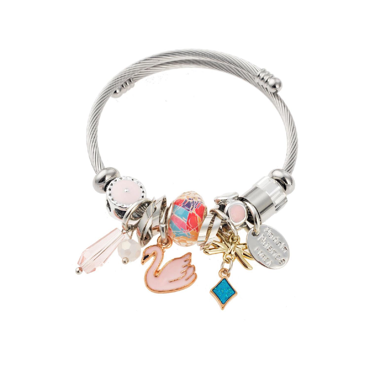 

Silver Bracelet With Swan Figure срібний