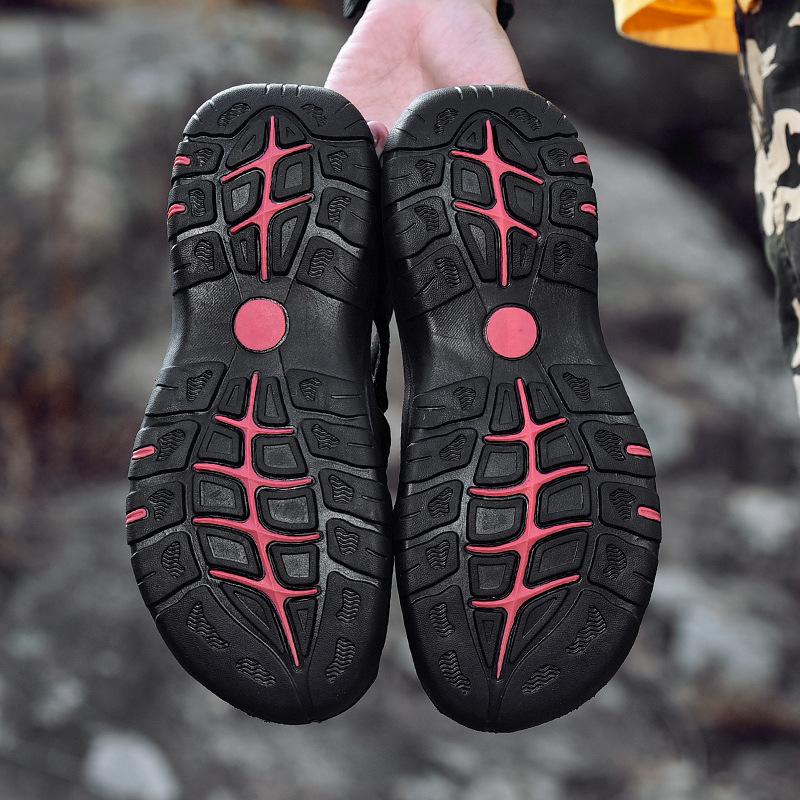 2025 Summer Baotou Men's Sandals First Layer Cowhide Beach Shoes Men's Outdoor Non-slip Soft Sole Foreign Trade Large Size