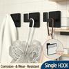 1-4pcs Strong Adhesive Wall Hook Hanging Coat Rack Clothes Hanger Bathroom Towel Holder Kitchen Shower Robe Holder SNJ010