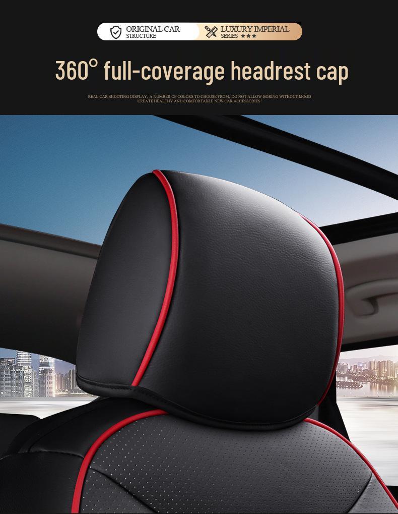 Volkswagen Tharu Four-Season Universal Leather Seat Covers - Wear-Resistant, Full Coverage for 5-Seaters