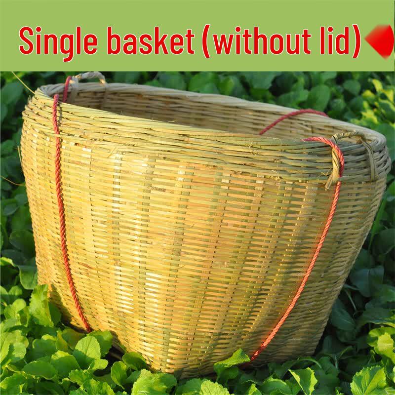 Large Industrial Bamboo Woven Storage Basket